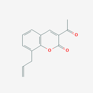 molecular formula C14H12O3 B1295885 3-Acetyl-8-allyl-2H-chromen-2-one CAS No. 6301-16-2