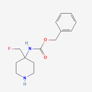 molecular formula C14H19FN2O2 B12958963 Benzyl (4-(fluoromethyl)piperidin-4-yl)carbamate 