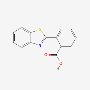 molecular formula C14H9NO2S B1295917 2-(1,3-Benzothiazol-2-yl)benzoic acid CAS No. 6340-29-0