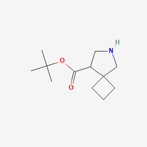 molecular formula C12H21NO2 B12959347 tert-Butyl 6-azaspiro[3.4]octane-8-carboxylate 