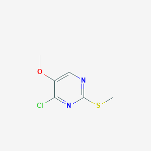 molecular formula C6H7ClN2OS B1295938 4-Chloro-5-methoxy-2-(methylsulfanyl)pyrimidine CAS No. 87026-45-7