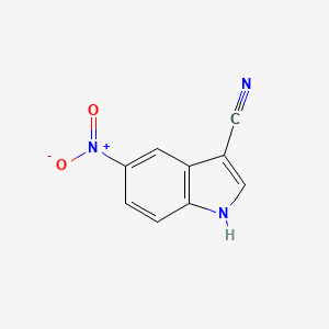 molecular formula C9H5N3O2 B1295946 5-nitro-1H-indole-3-carbonitrile CAS No. 7147-14-0
