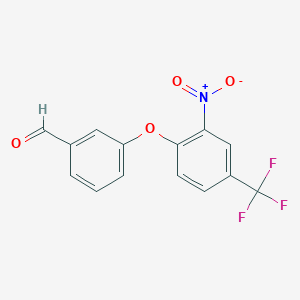 3-[2-Nitro-4-(trifluoromethyl)phenoxy]benzaldehyde