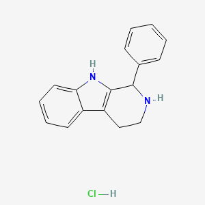 molecular formula C17H17ClN2 B1295953 1-phenyl-2,3,4,9-tetrahydro-1H-beta-carboline hydrochloride CAS No. 3574-01-4