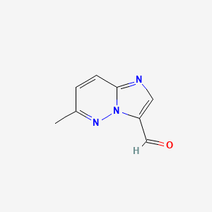 molecular formula C8H7N3O B12959561 6-Methylimidazo[1,2-b]pyridazine-3-carbaldehyde 