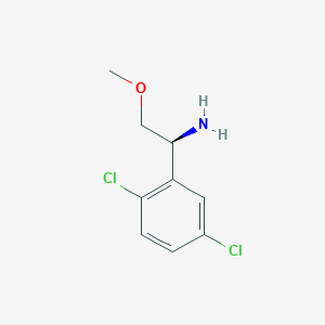 molecular formula C9H11Cl2NO B12959665 (S)-1-(2,5-dichlorophenyl)-2-methoxyethan-1-amine 