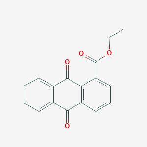 molecular formula C17H12O4 B12959667 Ethyl 9,10-dioxo-9,10-dihydroanthracene-1-carboxylate 