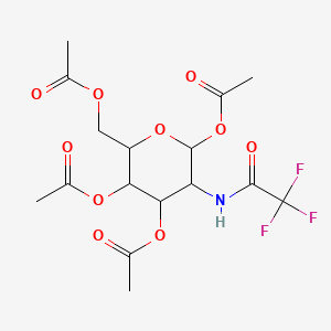 molecular formula C16H20F3NO10 B1295976 [3,4,6-Triacetyloxy-5-[(2,2,2-trifluoroacetyl)amino]oxan-2-yl]methyl acetate CAS No. 7139-63-1
