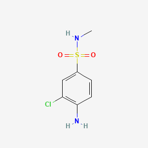 molecular formula C7H9ClN2O2S B1295986 4-Amino-3-chloro-N-methylbenzenesulfonamide CAS No. 22185-74-6