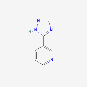 molecular formula C7H6N4 B1295991 3-(1H-1,2,4-triazol-3-yl)pyridine CAS No. 23195-63-3