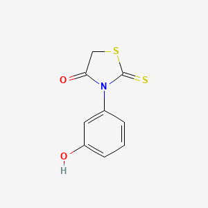 molecular formula C9H7NO2S2 B1295992 Rhodanine, 3-(m-hydroxyphenyl)- CAS No. 23517-76-2