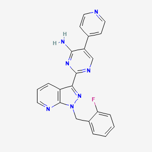 molecular formula C22H16FN7 B1295996 Etriciguat CAS No. 402595-29-3