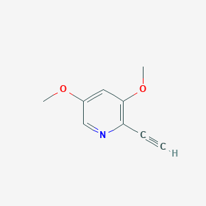 molecular formula C9H9NO2 B12959963 2-Ethynyl-3,5-dimethoxypyridine 