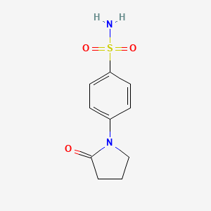 molecular formula C10H12N2O3S B1295997 4-(2-Oxopyrrolidin-1-yl)benzenesulfonamide CAS No. 36090-27-4