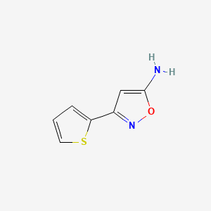 molecular formula C7H6N2OS B1295998 3-(Thiophen-2-yl)isoxazol-5-amine CAS No. 35113-40-7