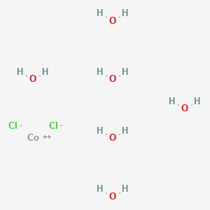 molecular formula CoCl2<br>Cl2Co B012960 Cobalt chloride hexahydrate CAS No. 7791-13-1