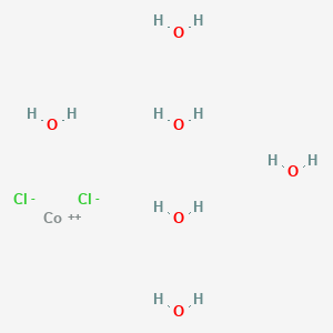 molecular formula Cl2CoH12O6 B012960 Cobalt chloride hexahydrate CAS No. 7791-13-1