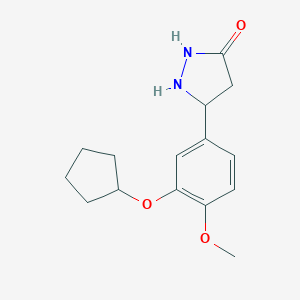 5-[3-(Cyclopentyloxy)-4-methoxyphenyl]pyrazolidin-3-one