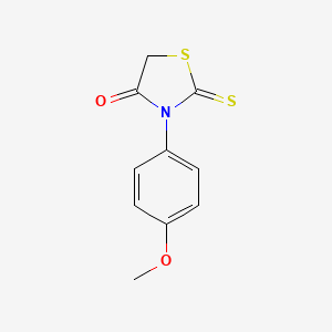 molecular formula C10H9NO2S2 B1296015 3-(4-Methoxyphenyl)-2-thioxo-1,3-thiazolidin-4-one CAS No. 5350-09-4