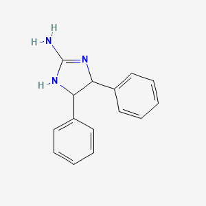 molecular formula C15H15N3 B12960178 4,5-diphenyl-4,5-dihydro-1H-imidazol-2-amine 