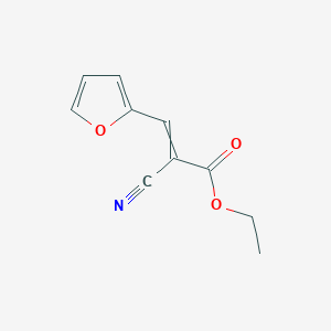molecular formula C10H9NO3 B1296018 Ethyl 2-Cyano-3-(2-furanyl)acrylate 