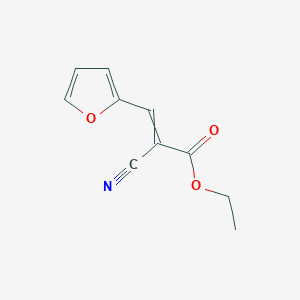 molecular formula C10H9NO3 B1296018 Ethyl 2-cyano-3-(furan-2-yl)prop-2-enoate 