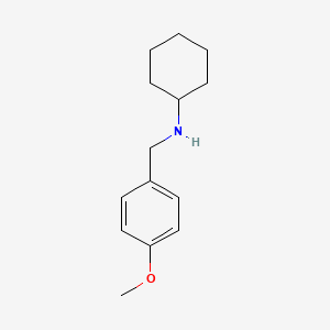 molecular formula C14H21NO B1296021 N-(4-methoxybenzyl)cyclohexanamine CAS No. 63674-11-3