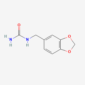 molecular formula C9H10N2O3 B1296022 N-(1,3-benzodioxol-5-ylmethyl)urea CAS No. 65609-28-1