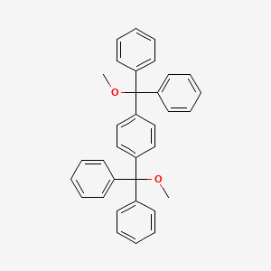 molecular formula C34H30O2 B1296025 1,4-Bis[methoxy(diphenyl)methyl]benzene CAS No. 68883-10-3