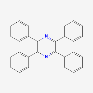 molecular formula C28H20N2 B1296028 2,3,5,6-Tetraphenylpyrazine CAS No. 642-04-6