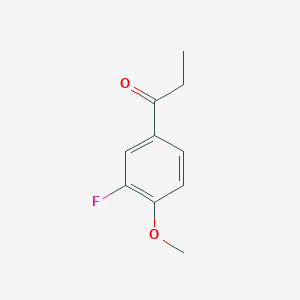molecular formula C10H11FO2 B1296030 1-(3-Fluoro-4-methoxyphenyl)propan-1-one CAS No. 586-22-1