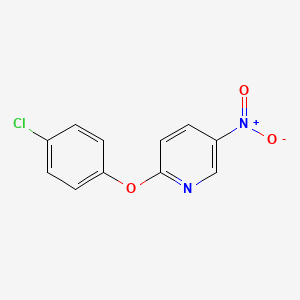 molecular formula C11H7ClN2O3 B1296033 2-(4-Chlorophenoxy)-5-nitropyridine CAS No. 28232-30-6
