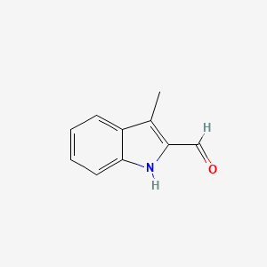 molecular formula C10H9NO B1296034 3-Methyl-1H-indole-2-carbaldehyde CAS No. 5257-24-9