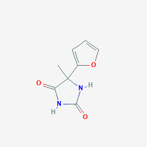 molecular formula C8H8N2O3 B1296046 5-(2-Furyl)-5-methylimidazolidine-2,4-dione CAS No. 4615-71-8