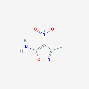 molecular formula C4H5N3O3 B1296053 3-Methyl-4-nitroisoxazol-5-amine CAS No. 41230-51-7