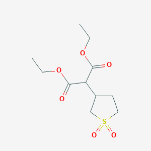 molecular formula C11H18O6S B1296054 Diethyl (1,1-dioxidotetrahydrothien-3-yl)malonate CAS No. 4785-62-0
