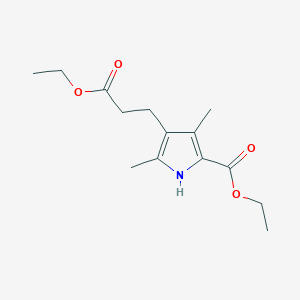 molecular formula C14H21NO4 B1296056 Ethyl 2,4-dimethyl-5-(ethoxycarbonyl)-3-pyrrolepropionate CAS No. 54278-10-3