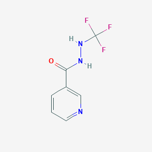 molecular formula C7H6F3N3O B12960563 N'-(trifluoromethyl)pyridine-3-carbohydrazide 