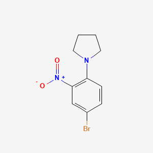molecular formula C10H11BrN2O2 B1296057 1-(4-Bromo-2-nitrophenyl)pyrrolidine CAS No. 59504-32-4