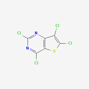 molecular formula C6Cl4N2S B12960583 Perchlorothieno[3,2-d]pyrimidine 
