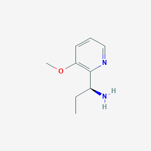molecular formula C9H14N2O B12960601 (S)-1-(3-Methoxypyridin-2-yl)propan-1-amine 
