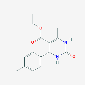 molecular formula C15H18N2O3 B1296067 Ethyl 6-methyl-4-(4-methylphenyl)-2-oxo-1,2,3,4-tetrahydro-5-pyrimidinecarboxylate CAS No. 299949-24-9