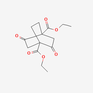 molecular formula C14H18O6 B1296071 Diethyl 2,5-dioxobicyclo[2.2.2]octane-1,4-dicarboxylate CAS No. 843-59-4