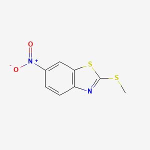 molecular formula C8H6N2O2S2 B1296080 2-(Methylthio)-6-nitro-1,3-benzothiazole CAS No. 3621-99-6