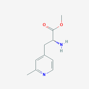 molecular formula C10H14N2O2 B12960844 Methyl (R)-2-amino-3-(2-methylpyridin-4-yl)propanoate 