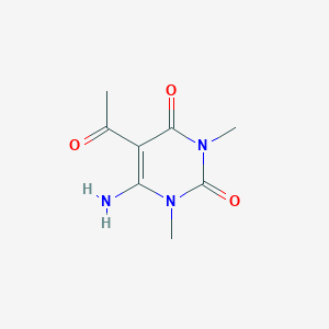molecular formula C8H11N3O3 B1296091 5-Acetyl-6-amino-1,3-dimethyluracil CAS No. 32970-32-4