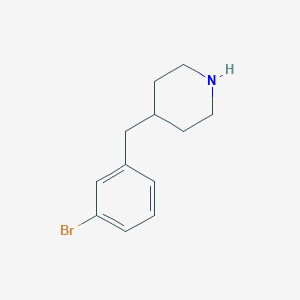 molecular formula C12H16BrN B12960923 4-(3-Bromobenzyl)piperidine 