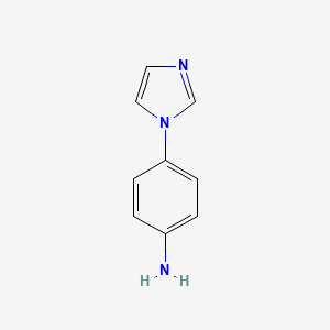 molecular formula C9H9N3 B1296093 4-(1H-imidazol-1-yl)aniline CAS No. 2221-00-3