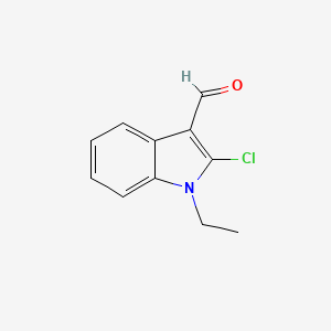 molecular formula C11H10ClNO B1296097 2-chloro-1-ethyl-1H-indole-3-carbaldehyde CAS No. 64788-54-1