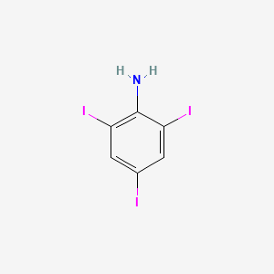 molecular formula C6H4I3N B1296100 2,4,6-Triiodoaniline CAS No. 24154-37-8